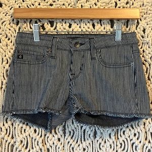 Big star Remy low rise fit striped denim shorts